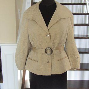 Jones New York Beige Gold Jacket XL 16